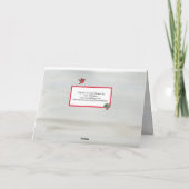 Woodland Snowman Deer Fox Kerstwijk grijs Feestdagen Kaart (Achterkant)