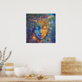 Woodland Spirit Goddess Poster (Keuken)