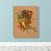 Woodland Spirit Stretched Canvas Print (Insitu (Houten vloer))