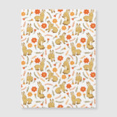 Woodland Spring Bunny Rabbit Floral (Voorkant)
