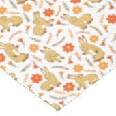Woodland Spring Bunny Rabbit Floral Tafelkleed (Gekanteld)
