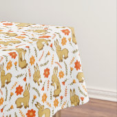 Woodland Spring Bunny Rabbit Floral Tafelkleed (Voorbeeld)