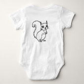Woodland Squirrel Baby Bodysuit (Achterkant)