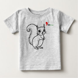 Woodland Squirrel Baby T-shirt