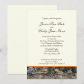 Woodland Squirrel Country Wedding Kaart (Voorkant / Achterkant)