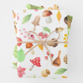 Woodland Squirrel Wrapping Paper Set (In situ)