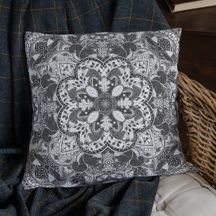 Woodland Squirrels Mandala Kies je kleur Kussen