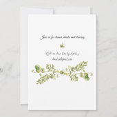 Woodland-stijl 50e Jubileum-uitnodiging Kaart (Achterkant)