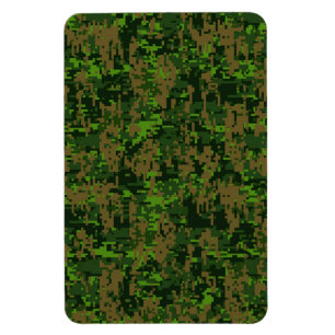 Woodland stijl digitale camouflage accent decorati magneet