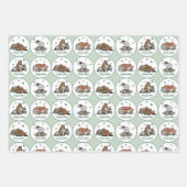 Woodland Story Boek Verjaardag Inpakpapier Vel (Voorkant)