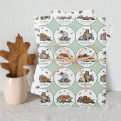 Woodland Story Boek Verjaardag Inpakpapier Vel