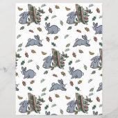 Woodland Storybook ABCs Baby shower Party Game Flyer (Achterkant)