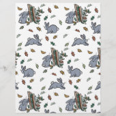 Woodland Storybook ABCs Baby shower Party Game Flyer (Achterkant)