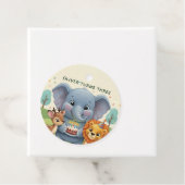Woodland Storybook Animals 3rd Birthday Bedankjes Labels (In situ)