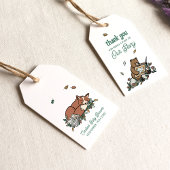 Woodland Storybook Baby shower Bedankt Cadeaulabel