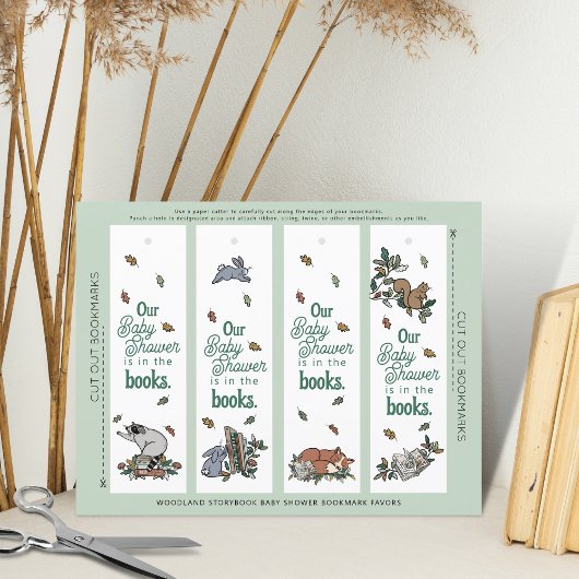 Woodland Storybook Baby shower Bladwijzer Sheet