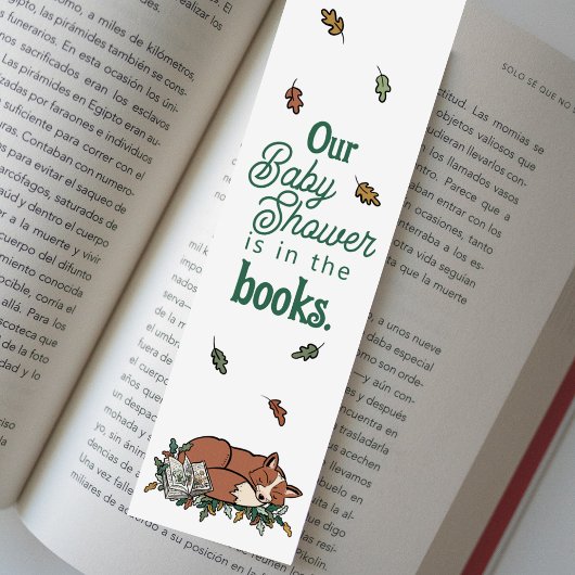 Woodland Storybook Baby shower Bladwijzer Sheet