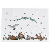 Woodland Storybook Baby shower Groot Cadeauzakje (Achterkant)