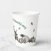 Woodland Storybook Baby shower Papieren Bekers (Achterkant)
