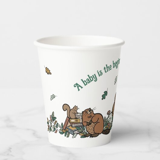 Woodland Storybook Baby shower Papieren Bekers (Voorkant)