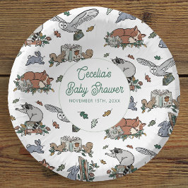 Woodland Storybook Baby shower Papieren Kommen
