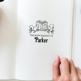 Woodland Storybook Eekhoorns Baby Boek Stamp Rubberstempel