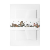 Woodland Storybook Forest Animals Baby shower Uitnodigingen Wikkel (Voorkant Voorbeeld)