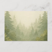 Woodland Storybook Forest Animals Diaper Raffle Informatiekaartje (Achterkant)