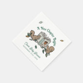 Woodland Storybook Nieuw hoofdstuk begint Baby sho Servet (Hoek)