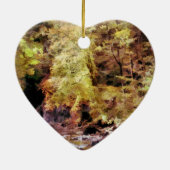 WOODLAND STREAM KERAMISCH ORNAMENT (Achterkant)