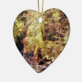 WOODLAND STREAM KERAMISCH ORNAMENT (Links)