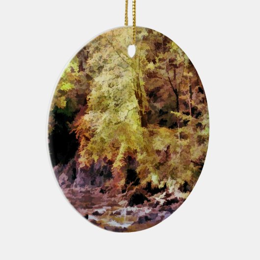 WOODLAND STREAM KERAMISCH ORNAMENT (Rechts)