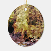 WOODLAND STREAM KERAMISCH ORNAMENT (Links)