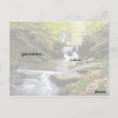 Woodland Stream met troostend Bijbelbericht Post Briefkaart (Achterkant)