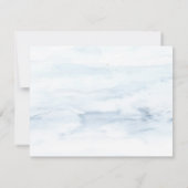 Woodland, String Lights, Waterverf Rehearsal Dinne Kaart (Achterkant)