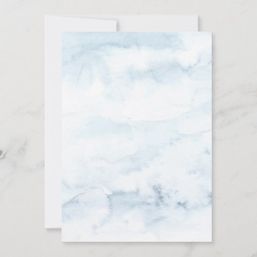 Woodland, String Lights, Waterverf sparen de datum Save The Date (Achterkant)