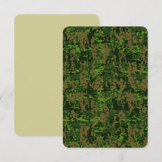 Woodland Style Digital Camouflage Accent (Voorkant / Achterkant)