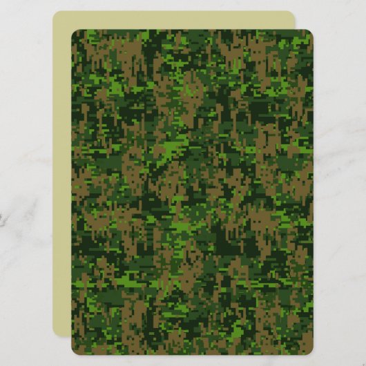 Woodland Style Digital Camouflage Accent (Voorkant / Achterkant)