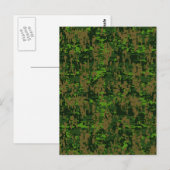 Woodland Style Digital Camouflage Accent Decor Briefkaart (Voorkant / Achterkant)