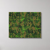 Woodland Style Digital Camouflage Accent Decor Canvas Afdruk (Voorkant)