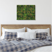 Woodland Style Digital Camouflage Accent Decor Canvas Afdruk (Insitu (Slaapkamer))