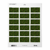 Woodland Style Digital Camouflage Accent Decor Etiket (Full Sheet)