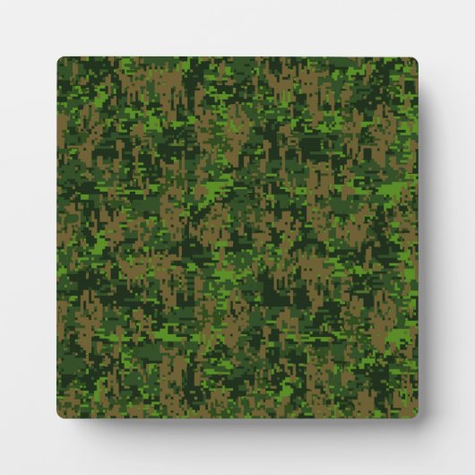 Woodland Style Digital Camouflage Accent Decor Fotoplaat (Voorkant)