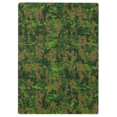 Woodland Style Digital Camouflage Accent Decor Klembord (Achterkant)
