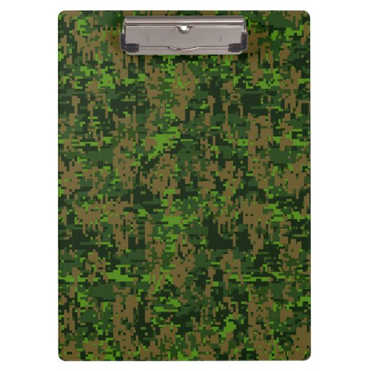 Woodland Style Digital Camouflage Accent Decor Klembord (Voorkant)