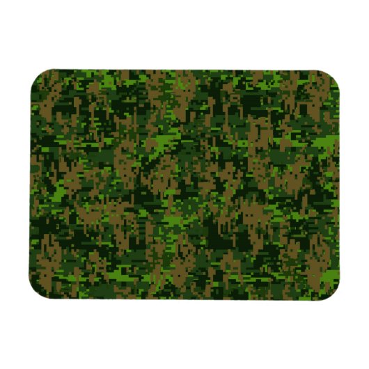 Woodland Style Digital Camouflage Accent Decor Magneet (Horizontaal)