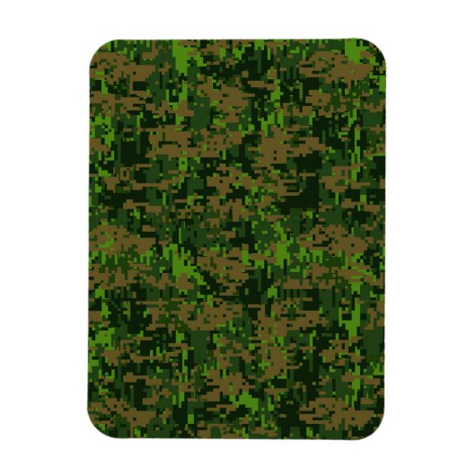 Woodland Style Digital Camouflage Accent Decor Magneet (Verticaal)