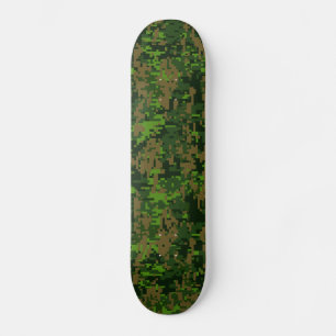 Woodland Style Digital Camouflage Accent Decor Persoonlijk Skateboard