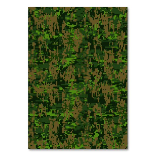 Woodland Style Digital Camouflage Accent Kaart (Voorkant)