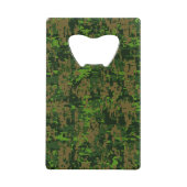 Woodland Style Digital Camouflage Creditkaart Flessenopener (Voorkant)